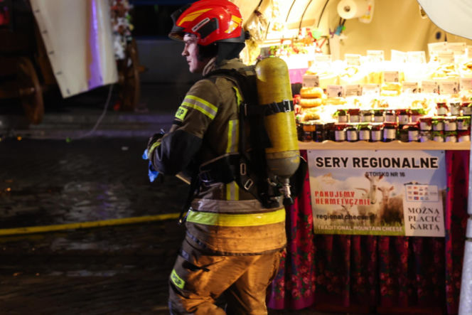 Pożar lokalu na Krupówkach