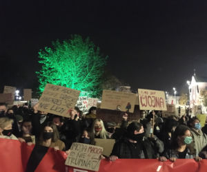 Tradycyjnie już nie zabrakło charakterystycznych dla Ogólnopolskiego Strajku Kobiet haseł