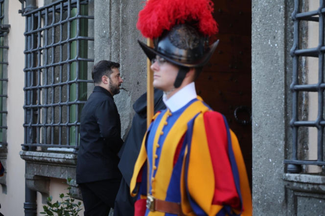 Zełeński na spotkaniu z papieżem Leonem