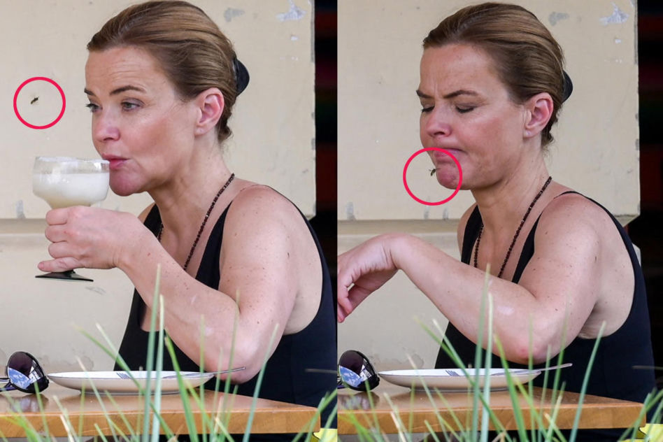 Monika Richardson z córką w restauracji