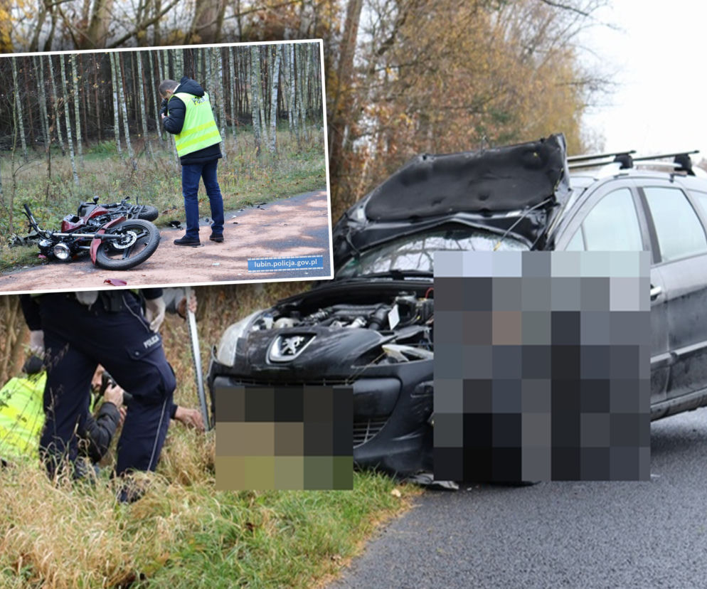 Tragiczny wypadek motocyklisty