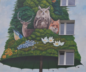 Nowy mural na bydgoskim Błoniu. Powstał ze specjalnych farb [ZDJĘCIA] 