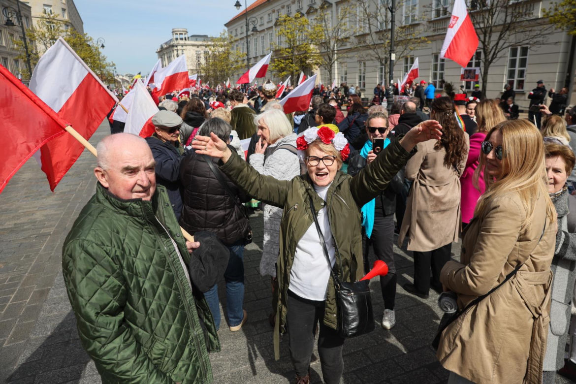   Wielki marsz w Warszawie 12.04.2025