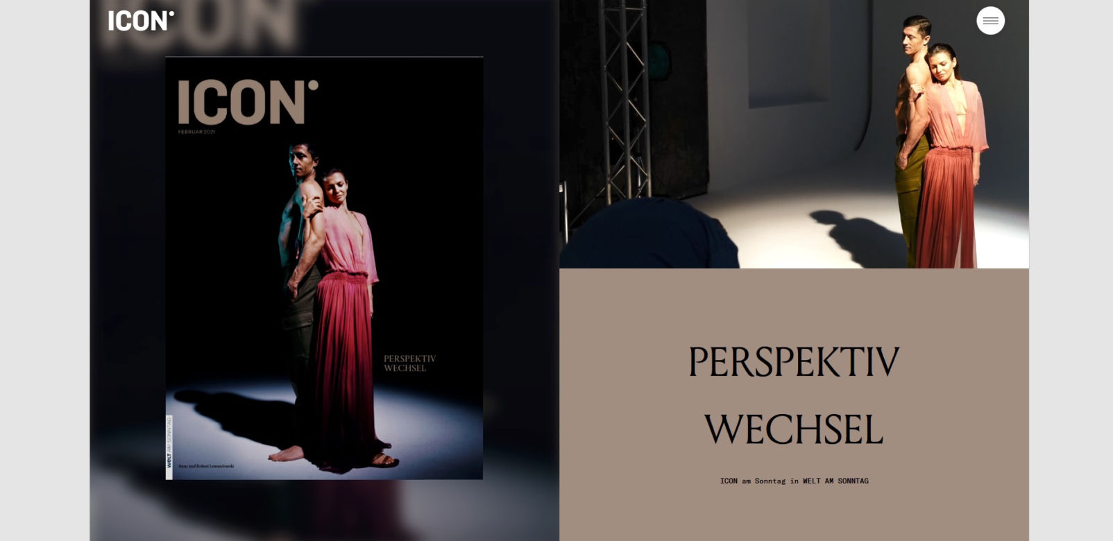 Sesja Lewandowskich dla magazynu "Icon"