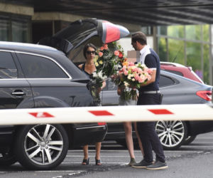 MARTA KACZYŃSKA Z MĘŻEM I CÓRKAMI