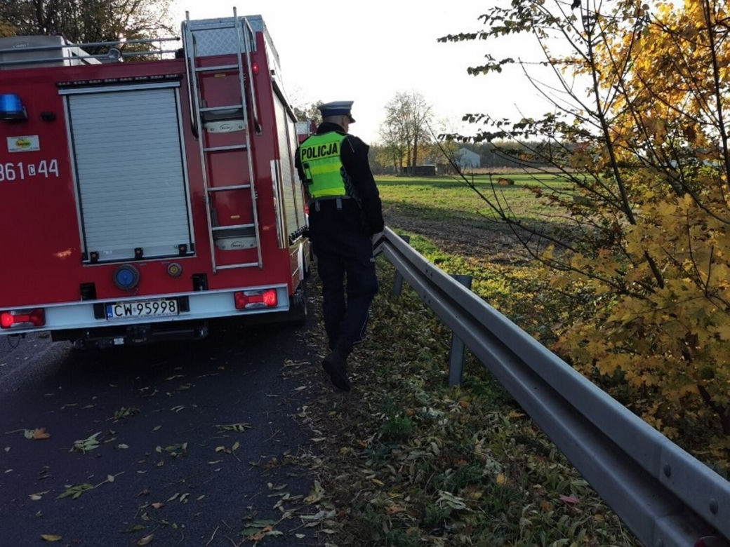 To tutaj zginął Waldek. Koło Włocławka jego auto wylądowało w rowie...