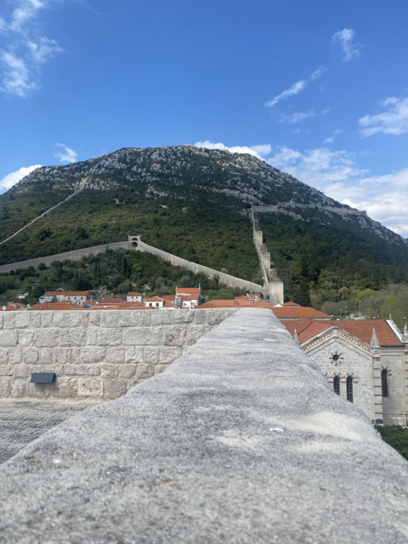 Ston, widok na mury