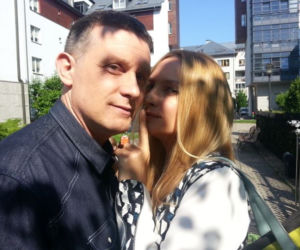 M jak miłość. Teresa (Dominika Łakomska), Artur (Robert Moskwa)