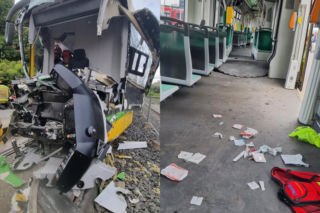 Zderzenie tramwajów w Poznaniu. Dużo krwi i szkła. Krzyczeliśmy