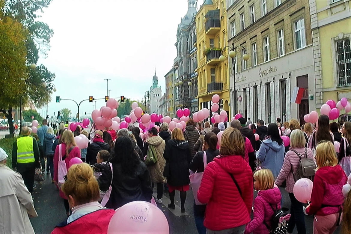 Marsz Różowej Wstążki w Szczecinie