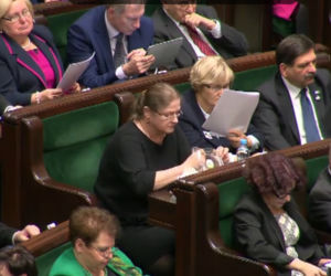 Krystyna Pawłowicz jadła w Sejmie