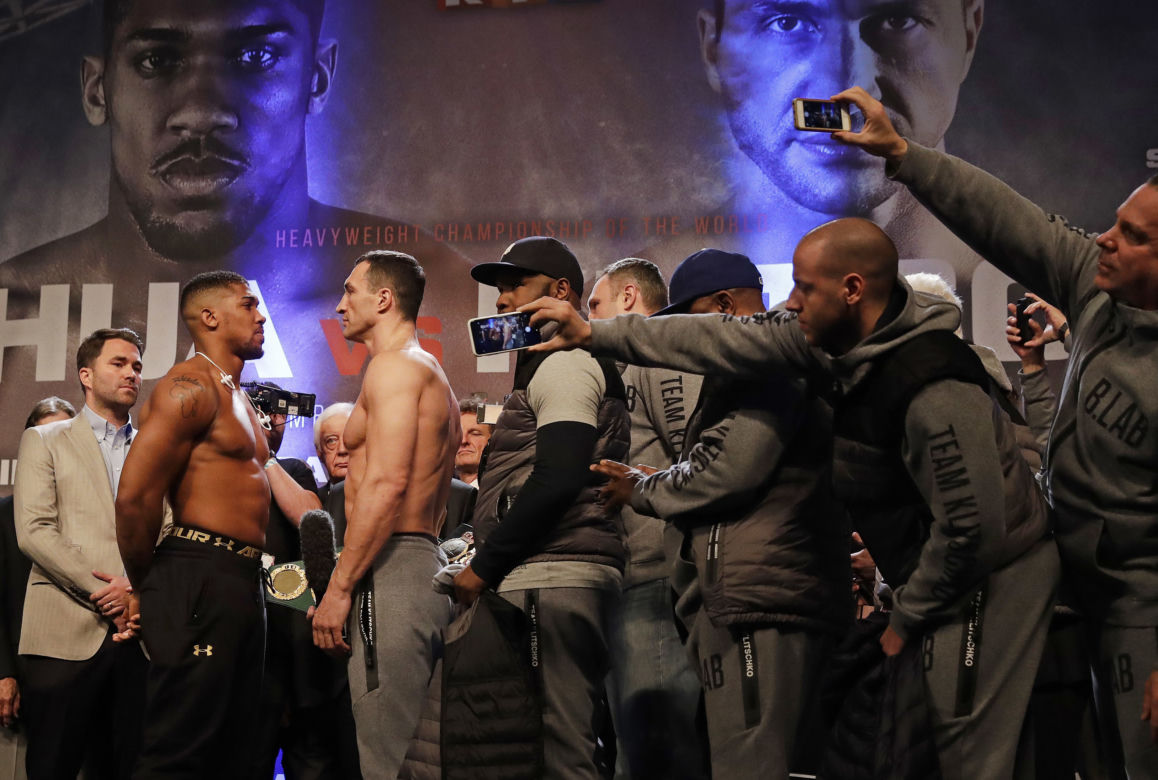 Anthony Joshua, Władimir Klitschko, Kliczko, Ważenie