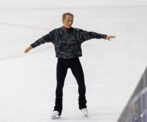 Aneta Zając na łyżwach