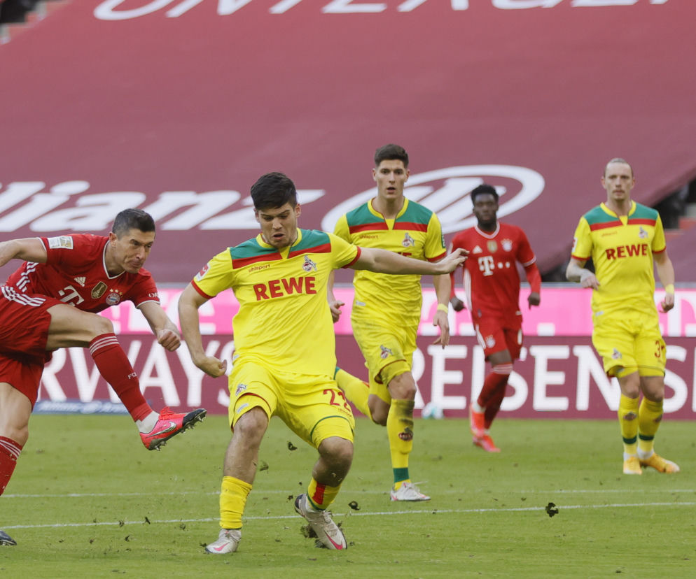 Robert Lewandowski zdobył dwa gole w meczu z FC Koeln