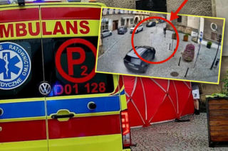 Natan i jego tata zginęli w tragicznym wypadku w Bardzie. Monitoring uchwycił moment dramatu przed bazyliką