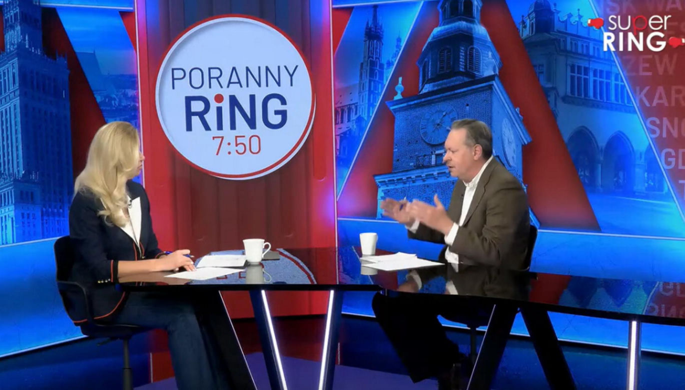 Prof. Tomasz Grosse gościem programu "Poranny Ring"