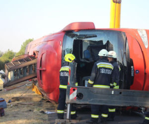 Krew spływała mi do oczu. Rozmawialiśmy z kierowcą autobusu o tragedii na Węgrzech