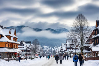 Zimno, coraz zimniej. Zakopane 01.02.2026 pod lodowatym kocem chmur!