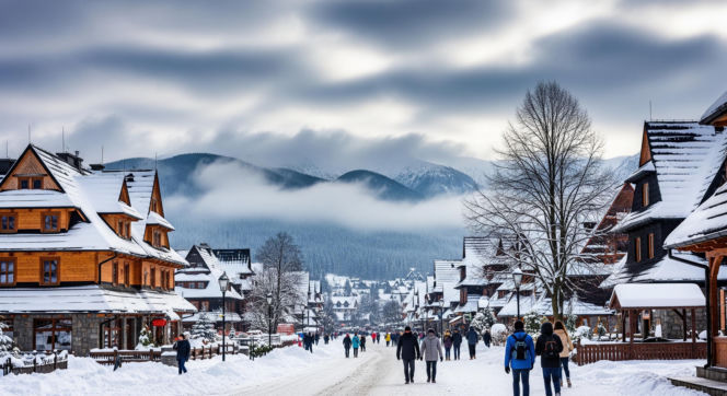 Zimno, coraz zimniej. Zakopane 01.02.2026 pod lodowatym kocem chmur!