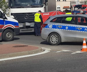 Tir ciągnął za sobą kobietę! Makabryczny wypadek w Mrągowie [ZDJĘCIA].