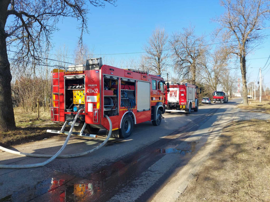 Pożar na osiedlu Bugaj w Starachowicach