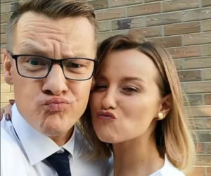 M jak miłość. Piotrek (Marcin Mroczek), Kamila (Anna Gorajska)