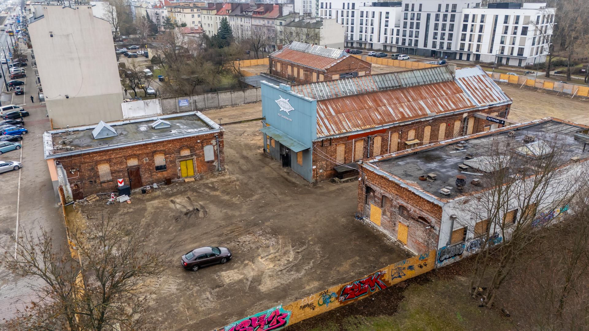 Pozostałości fabryki Perun na Kamionku w Warszawie