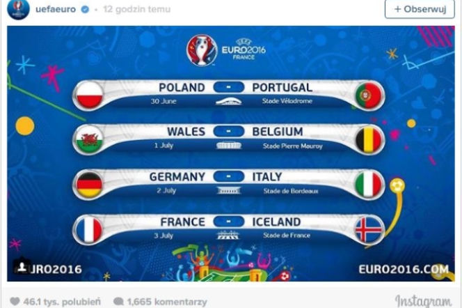 Ćwierćfinał Euro 2016 - mecze. Kto gra w 1/4 finału?