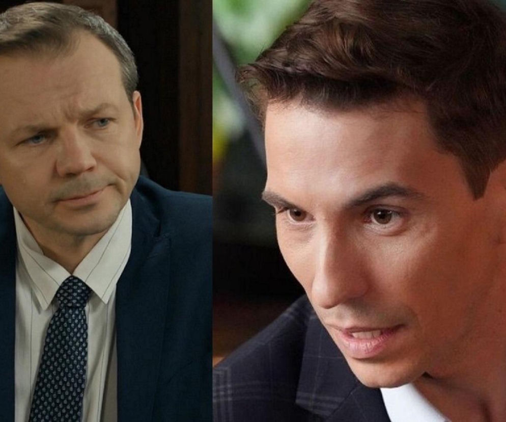 Lesław Żurek jako Bruno i Jakub Sokołowski jako Tomasz w serialu Barwy szczęścia. Aktorzy wcielają się w role bohaterów, którzy rywalizują o udziały w hotelu. Więcej o ich losach przeczytasz na Super Seriale.