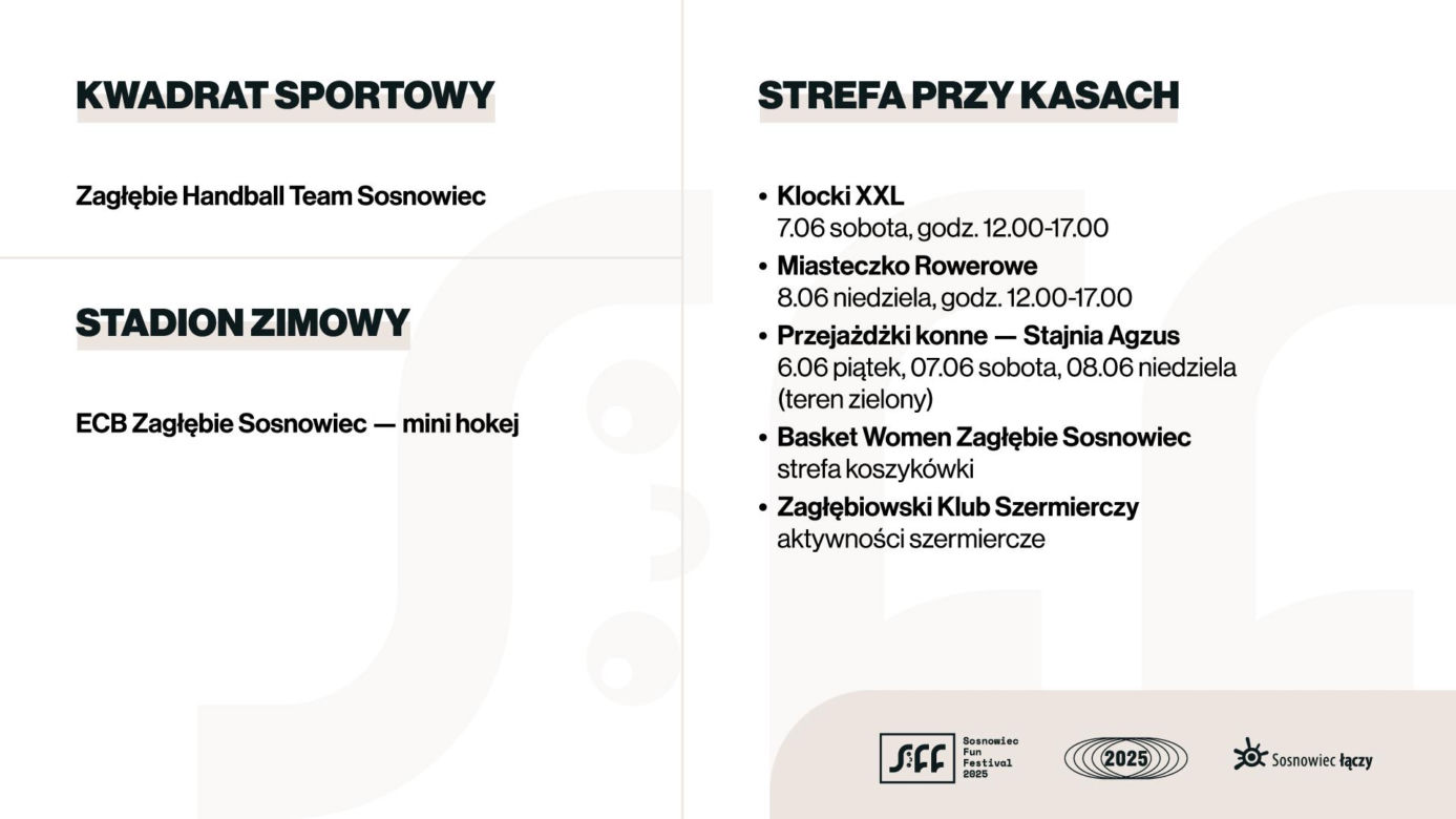 Dni Sosnowca 2025. Szczegółowy program wydarzeń