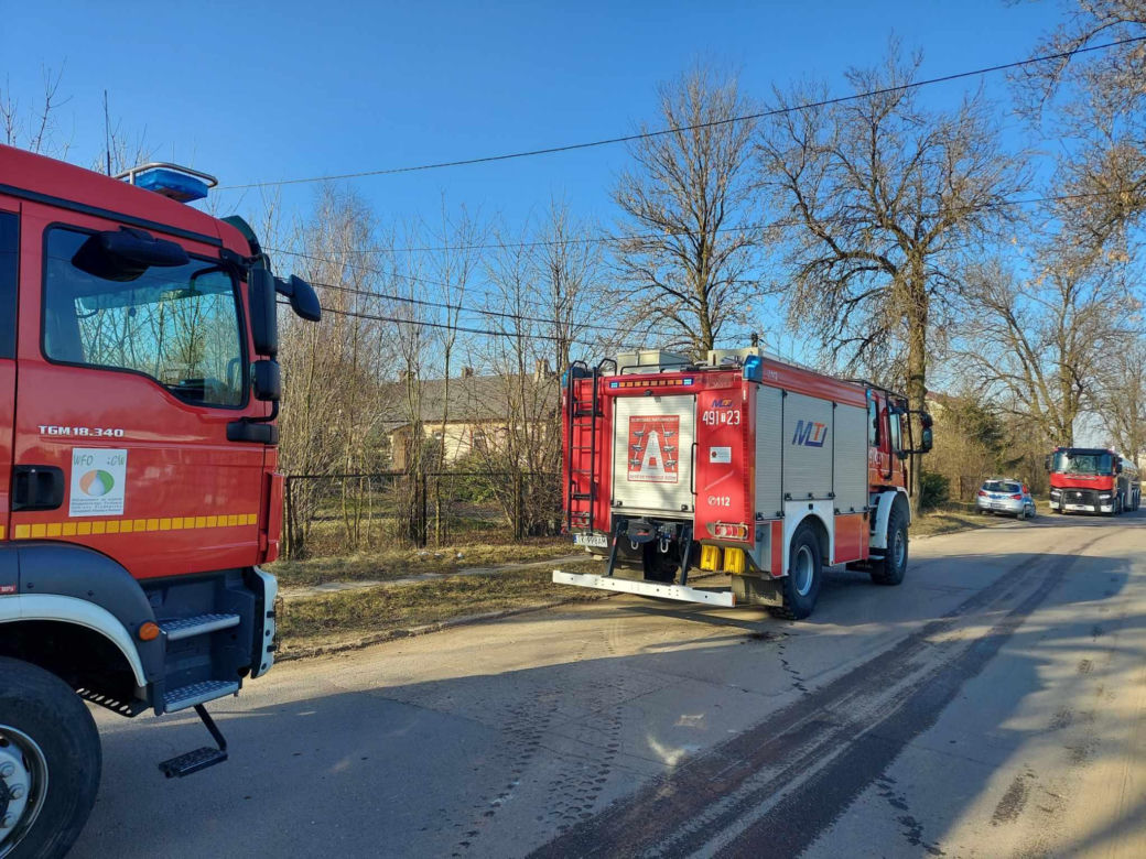 Pożar na osiedlu Bugaj w Starachowicach