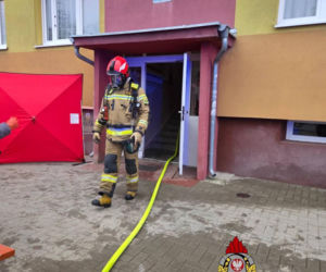 Pożar mieszkania w Jaworze. Nie żyje mężczyzna