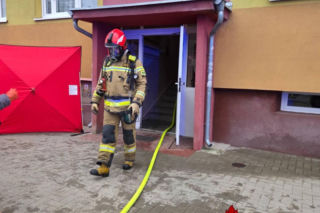 Pożar mieszkania w Jaworze. Nie żyje mężczyzna