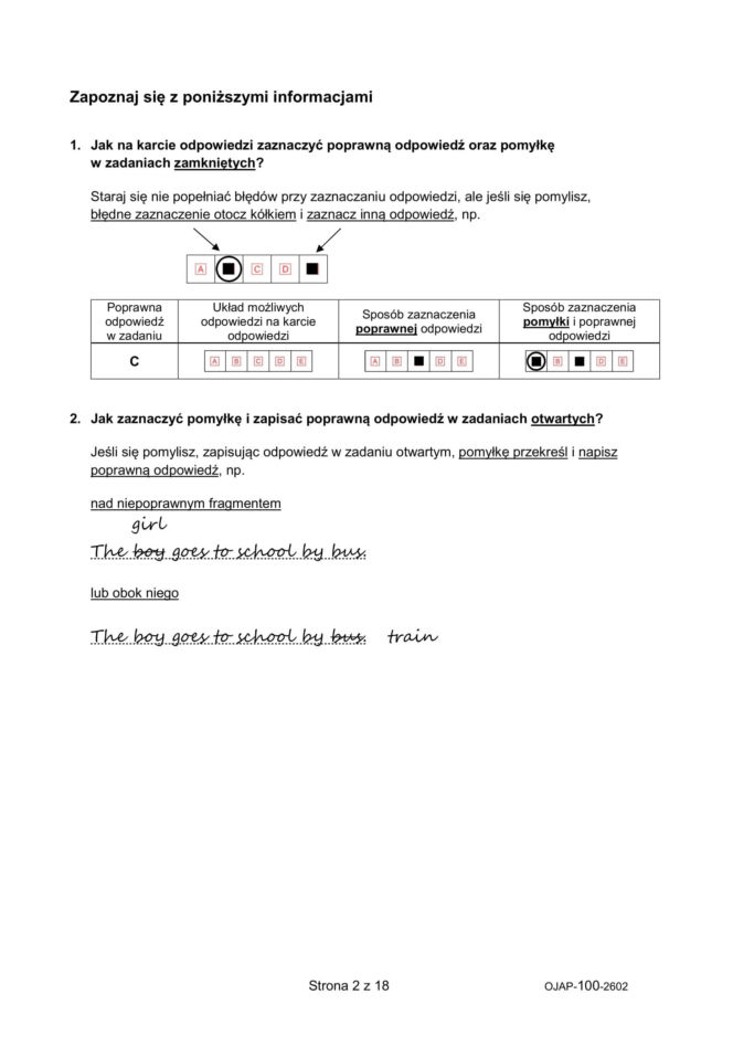 Próbny egzamin ósmoklasisty 2026 CKE: angielski - wszystkie odpowiedzi do arkusza CKE 14.01.2026