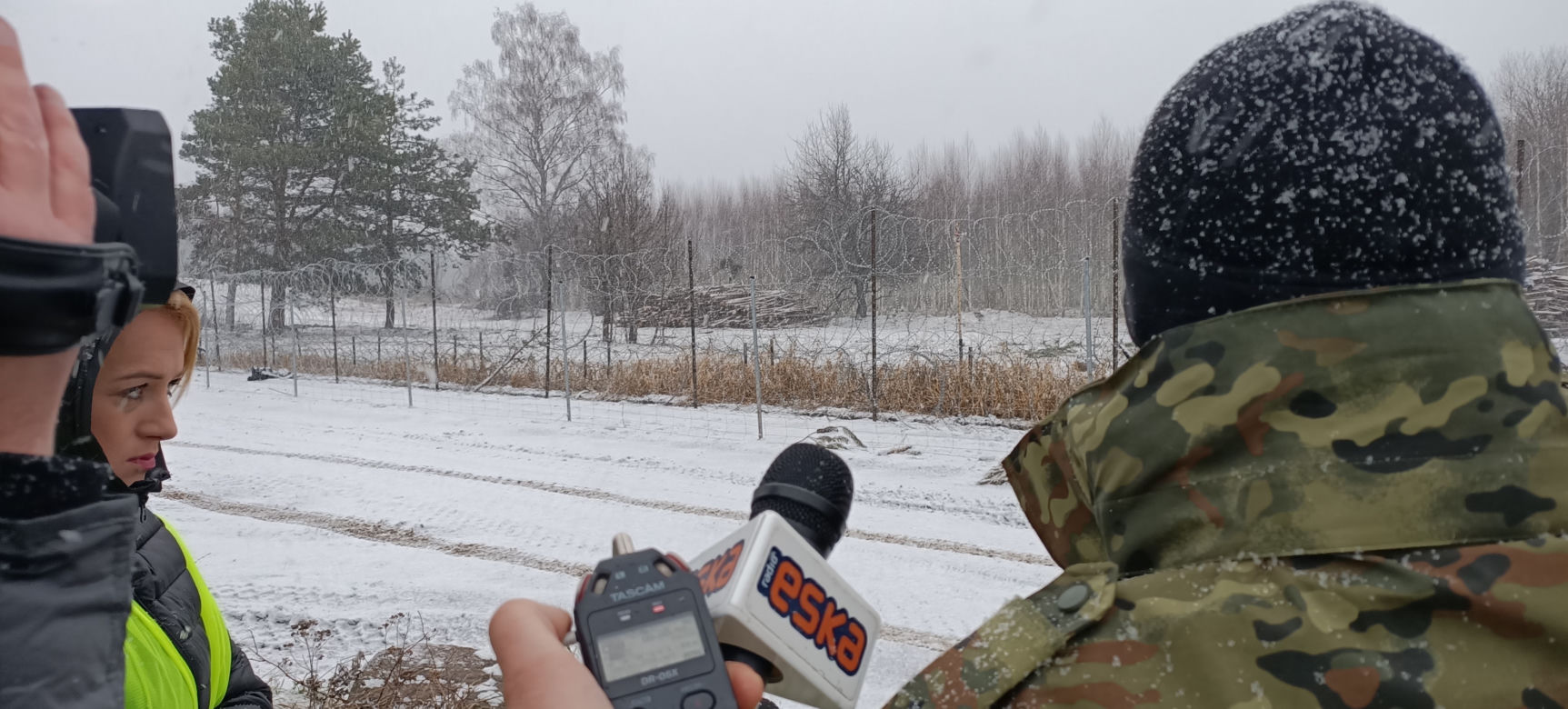 Wizyta dziennikarzy w strefie objętej zakazem przebywania