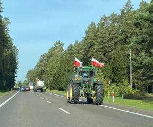 Strajk rolników w woj. podlaskim