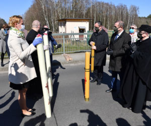 Symboliczna wymiana paschałów na granicy w Świnoujściu