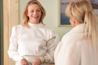 Barwy szczęścia, odc. 3355. Wanda (Maja Barełkowska), Małgorzata (Adrianna Biedrzyńska)