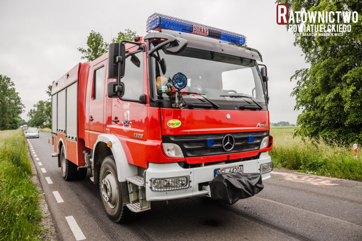 Śmiertelny wypadek na DK 65 za Prostkami. Motocyklista zginął na miejscu