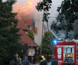 Tragiczny pożar plebanii w Nowym Stawie