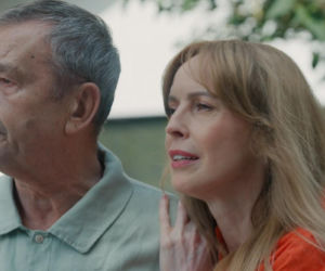 Barwy szczęścia, odcinek 3281. Czesław (Marian Jaskulski), Agnieszka (Katarzyna Tlałka)