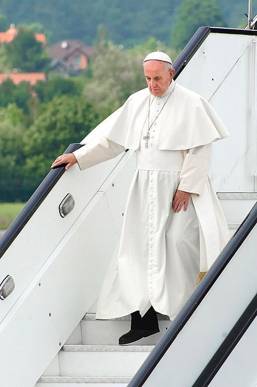 Jedyna wizyta papieża Franciszka w Polsce. Odwiedził Kraków, Częstochowę i Oświęcim