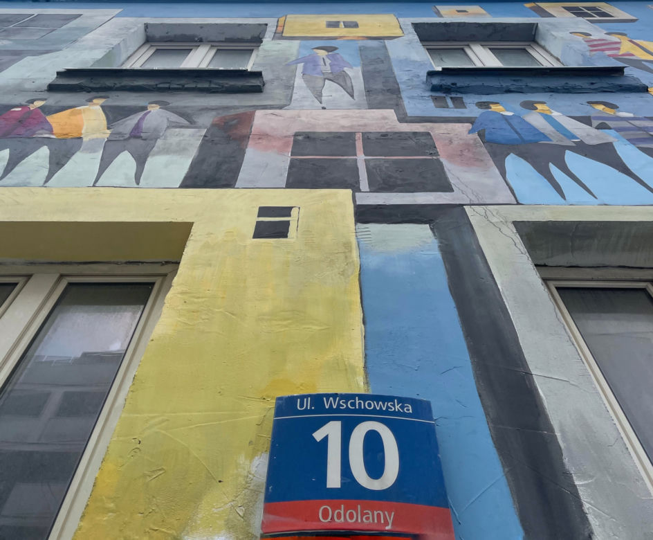 "Oddychający" mural na Woli