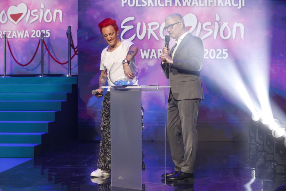 Michał Wiśniewski zaskoczył na eliminacjach Eurowizji 2025. Wyszedł na scenę i zaśpiewał hit