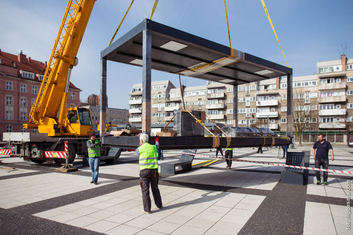 Goethe Institut Pop Up Pavillon na placu Nowy Targ