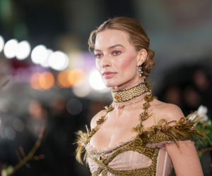 Jacob Elordi i Margot Robbie na premierze Wichrowych Wzgórz