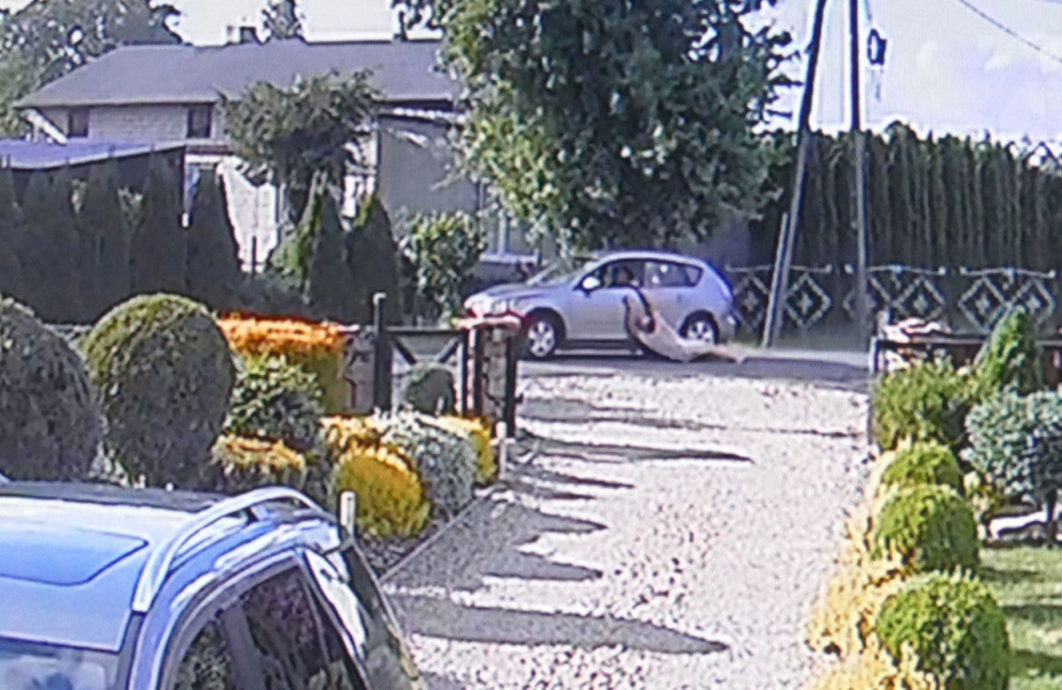 Ciągnął pana Romana za autem przez kilometr! Policja zatrzymała kierowce mazdy