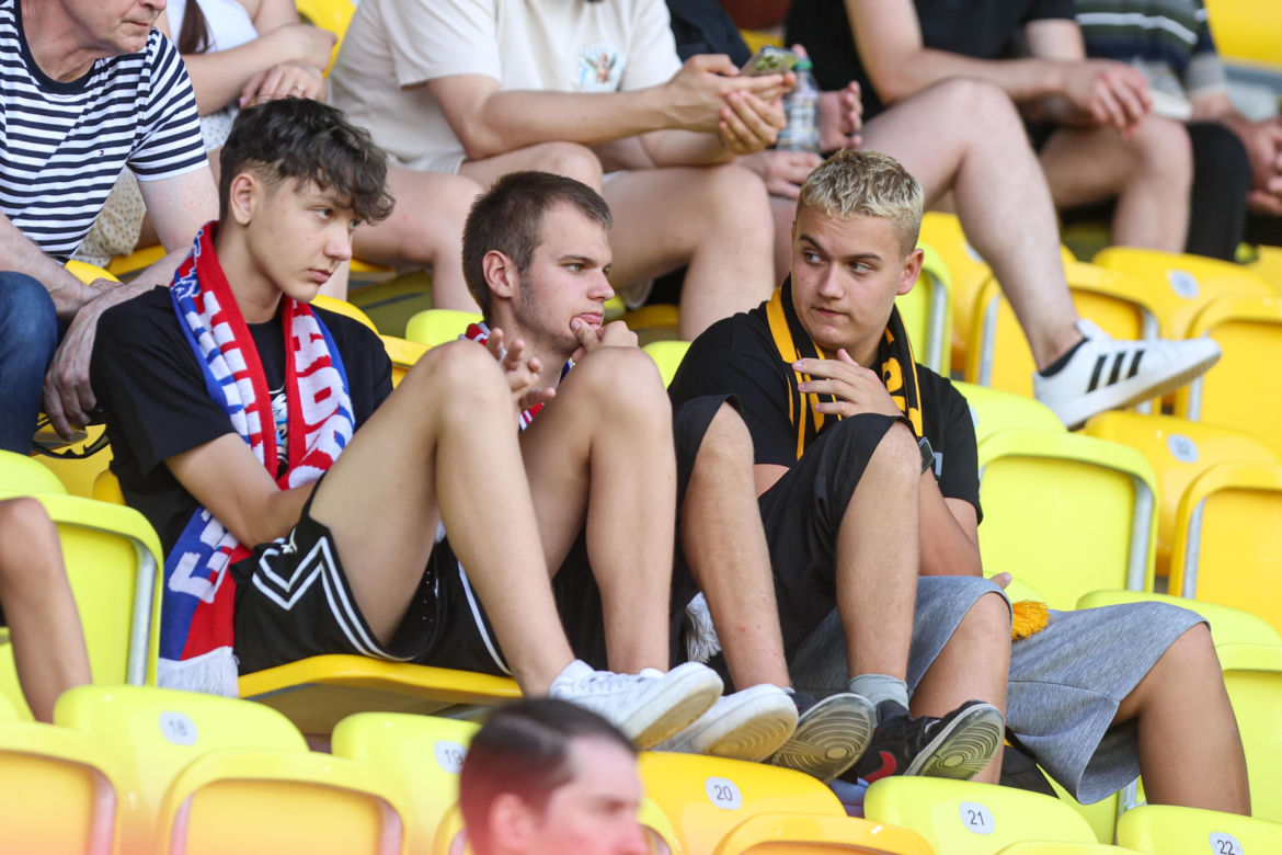 Kibice na meczu GKS Katowice - Arka Gdynia