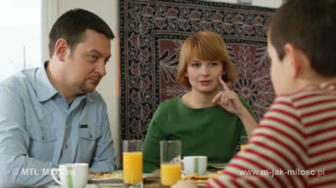 M jak miłość. Marta (Dominika Ostałowska), Norbert (Mariusz Sabiniewicz)