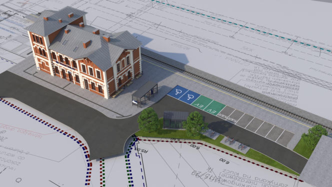 Perła architektury odzyska blask. PKP ujawnia plany modernizacji zabytkowego dworca w Olkuszu